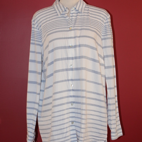 J.Jill button down cotton shirt Medium. B8 - Picture 1 of 8
